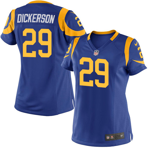 Women's Limited Eric Dickerson Nike Jersey Royal Blue Alternate - #29 NFL Los Angeles Rams